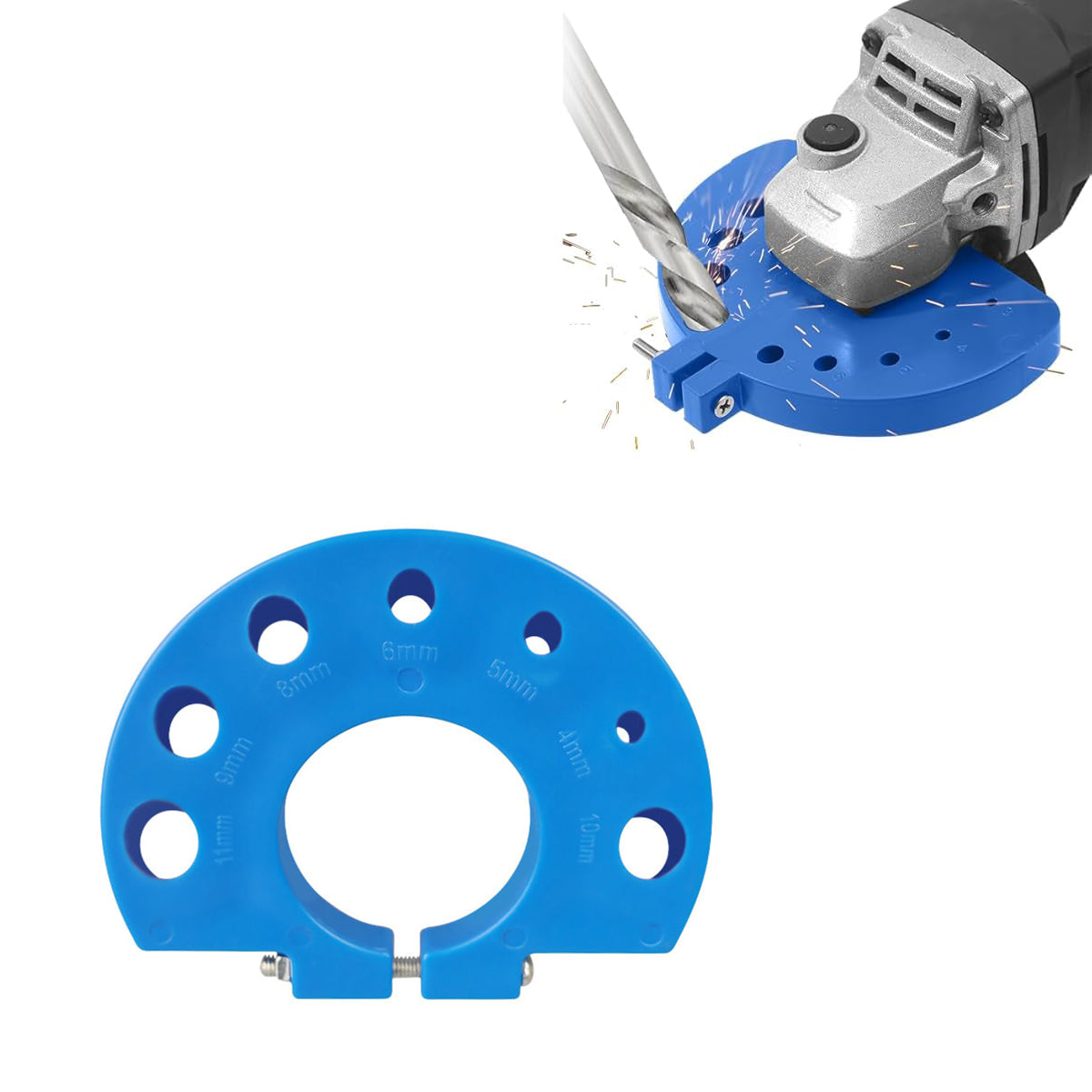 Serplex Drill Bit Sharpener for Multi Sizing (4mm-11mm) Twist Drill Bits, Drill Bit Grinding Attachment, Power Drill Bit Sharpeners, Multi-Size Drill Bit Grinder for Giant Blade Angle Grinder Serplex Drill Bit Sharpener for Multi Sizing (4mm-11mm) Twist Drill Bits, Drill Bit Grinding Attachment, Power Drill Bit Sharpeners, Multi-Size Drill Bit Grinder for Giant Blade Angle Grinder
